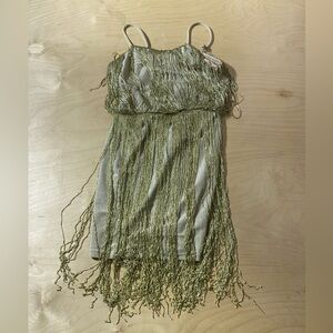 Venus Gold Fringe Dress XS (NA)